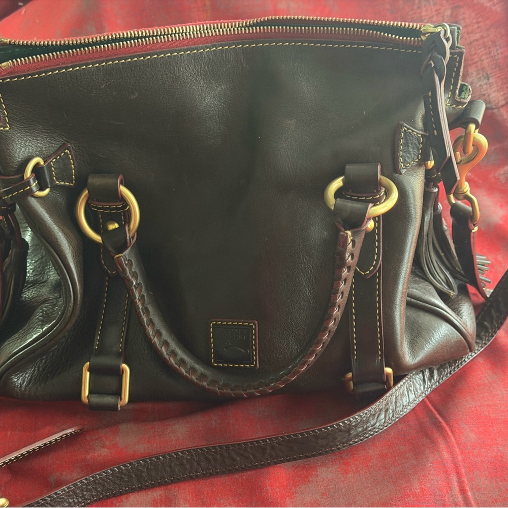 Dooney & Bourke Florentine Medium-Chestnut and wallet - Picture 2 of 16